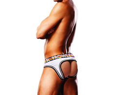 Prowler Oversized Paw Open Brief M Baltas - Signature Pride Waistband