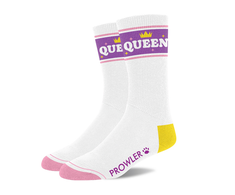 Prowler Raudonas Queen Socks Baltas/Violetinė Comfortable Cotton Unisex