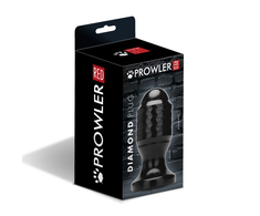 Prowler Red Prowler Raudonas Diamond Plug Juodas - Textured Intimate Plug 10.8cm