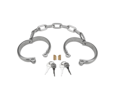 Prowler Red Prowler Raudonas Heavy Duty Stainless Steel Ankle Restraints Sidabrinis