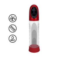 Pumped By Shots CyberPulse Automatic Intimate Enhancement System Metallic Raudona Atsparus vandeniui