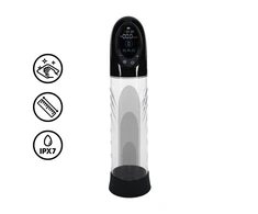 Pumped By Shots CyberPulse - Automatic Atsparus vandeniui Penis Pump - Juodas