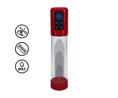 Pumped By Shots MegaLift - Automatic Atsparus vandeniui Penis Pump - Metallic Raudona
