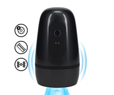 Pumped By Shots Pulsar - Negative Pressure Suction and Vibration Masturbator Pump - Gun Metal