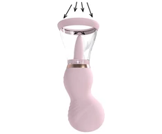 Pumped By Shots Rožinė Sensual - Rechargeable Vulva and Breast Pump - Rožinė