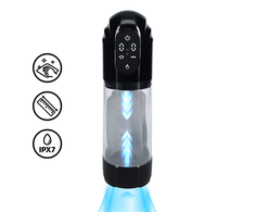 Pumped By Shots TechnoThrust Automatic Intimate Pump Juodas - Atsparus vandeniui, Adjustable System