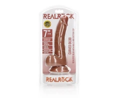 Realrock By Shots Realrock Didelis silikoninis virvelinis dildo siurbtukas 20 cm