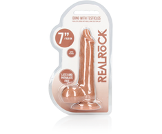 Realrock By Shots You2Toys Intimate Model 7" TPE System with Suction Base - Natural