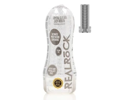 Realrock By Shots Easy Rider - Textured Masturbator - Transparent