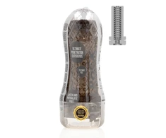 Realrock By Shots Easy Rider - Textured Masturbator - Juodas