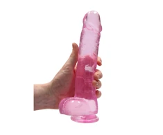 Realrock By Shots Realrock 9" / 23 cm Realistinis dildo su kamuoliukais - Rožinė