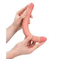 Realrock By Shots RealRock Slim Double Ended Model 12" / 30.5 cm - Flesh Tone, Flexible Design