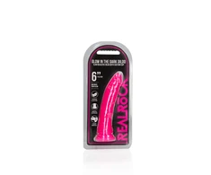 Realrock By Shots Lieknas tikroviškas dildo su siurbimo taurele – švyti tamsoje – 6'' / 15,5 cm
