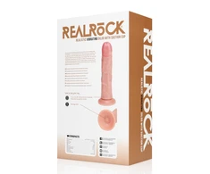 Realrock By Shots RealRock Vibrating Curved Model 20.5cm - Flesh Tone, Suction Base