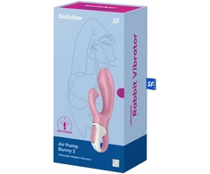 Satisfyer Air Pump Bunny 2 bunny vibratorius Rožinis