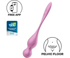 „SATISFYER LOVE BIRDS 1 CONNECT“ PROGRAMĖLĖ ROŽINĖ