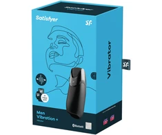 SATISFYER MEN VIBRATION+ CONNECT APP Juodas