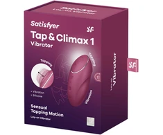 Vibratorius Satisfyer Tap &amp; Climax 1 su Raudonojo sriegimo funkcija