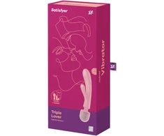 SATISFYER TRIPLE LOVER ROŽINIS