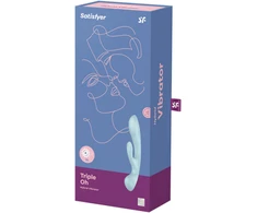 Satisfyer Triple Oh Light Mėlyna daugiafunkcis vibratorius