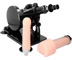 Sexmachine By Shots Shots Sexmachine Adjustable Multi-Speed Intimate Machine Juodas/Rožinė