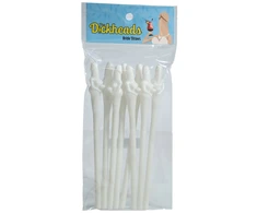 Shots Bride Straws - Baltas