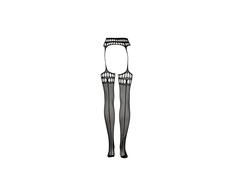 Shots Cottelli Plus Size Fishnet Garterbelt Stockings Open Waist 2XL-5XL