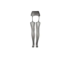 Shots High-Waist Garterbelt Stockings - One Size
