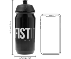 Shots POWDER LUBE Juodas Travel Bottle 500 ml - Reusable Mixing Bottle