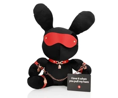 Shots Rabbit Bondage - Velvet - Large - Juodas