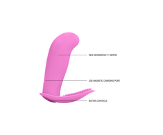 Simplicity By Shots Rožinė Leon Intimate Wireless Vibrator Remote Control 10-Speed Silicone Rožinė