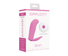 Simplicity By Shots Rožinė Leon Intimate Wireless Vibrator Remote Control 10-Speed Silicone Rožinė