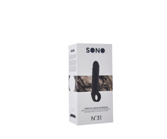 Sono By Shots Shots No.31 Extension Sleeve Juodas 2.5cm Length Enhancer TPE