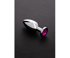 Steel By Shots Sinner Gear Stainless Steel Jewel Plug Medium - Elegant Gemstone Accent