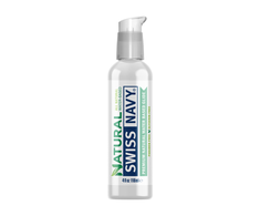 Swiss Navy Natural - Premium All Natural Waterbased Lubricant - 4 fl oz / 118 ml