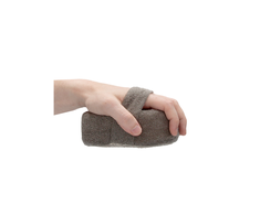 Touche By Shots Touche Oval Bath Sponge Flax &amp; Hemp Charcoal Double-Sided Scrubber