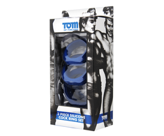 XR Brands Master Series 3-Piece Silicone Ring Set - Adjustable Sizes