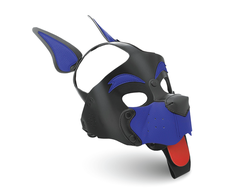 Xr Brands Mėlyna Alpha Dog Mėlyna Adjustable Pup Hood Vegan Leather Unisex Headgear