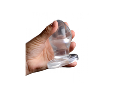XR Brands Master Series Anchored Clear Expanding Plug 3.75"