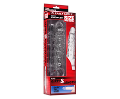 XR Brands Clearly Ample Intimate Extension Sleeve Transparent 16 cm