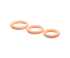 Curve Toys Aphrodisia Silicone Ring Set 3-Piece - Discreet, Lightweight, Neutral Colors