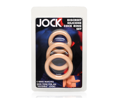 Curve Toys Aphrodisia Silicone Ring Set 3-Piece - Discreet, Lightweight, Neutral Colors