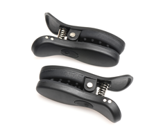 XR Brands Dark Grip Vibrating Silicone Clamps Juodas Compact Case