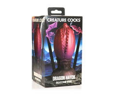 XR Brands Dragon Hatch Silicone Egg Large - Textured Fantasy Model