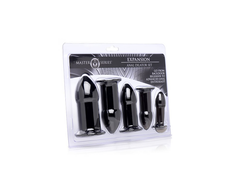 XR Brands Expansion Metal Dilator Set with Hollow Core, Sidabrinis
