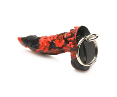 Xr Brands Creature Cocks Fire Demon Silicone Keychain Raudona-Juodas 2.8in