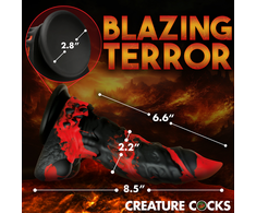 XR Brands Fire Demon Silicone Fantasy Model Raudona/Juodas Large