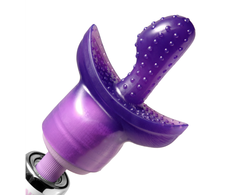 XR Brands G Tip Wand Massager Attachment Violetinė TPE 6in