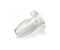 Xr Brands Glory Gape Transparent Hollow Anal Plug Large - Anatomical Model