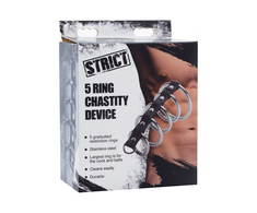 XR Brands Gates of Hell Model - Five-Ring Stainless Steel System